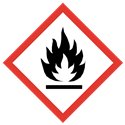 Étiquette CLP Matière Solide Inflammable
