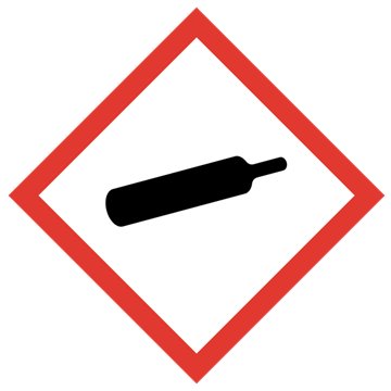 Étiquette CLP Matière Gazeuse sous pression