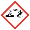 Étiquette CLP Matière Corrosive