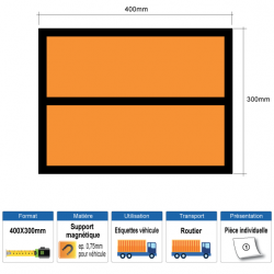 Panneau orange