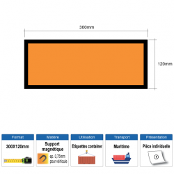 Panneau orange