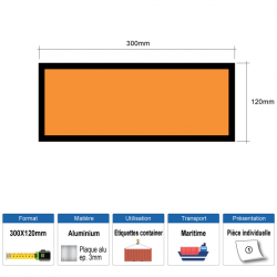 Panneau orange