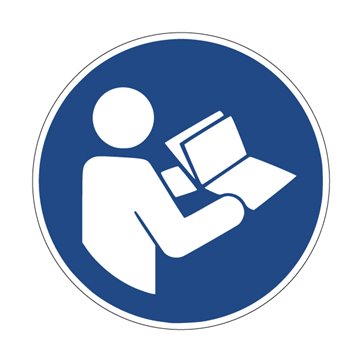Pictogramme CONSULTER LE MANUEL - M002 - ISO 7010