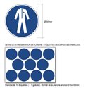 Pictogramme ISO 7010 M010 - Vêtements de protection obligatoires