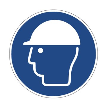 Pictogramme CASQUE DE PROTECTION OBLIGATOIRE - M014 - ISO 7010