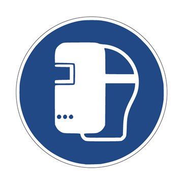 Pictogramme MASQUE DE SOUDAGE OBLIGATOIRE - M019 - ISO 7010
