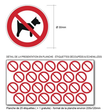 Pictogramme INTERDIT AUX CHIENS - P021 - ISO 7010