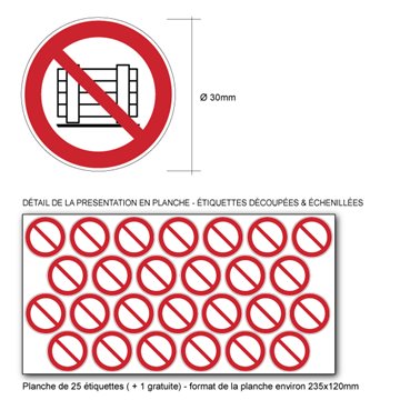 Pictogramme NE PAS OBSTRUER  - P023 - ISO 7010