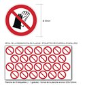 Pictogramme ISO 7010 P028 - Port des gants interdit