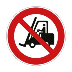 Pictogramme INTERDIT AUX CHARIOTS ÉLÉVATEURS - P006 - ISO 7010