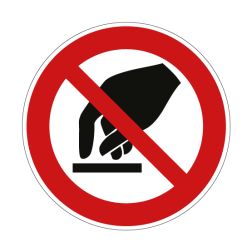 Pictogramme INTERDICTION DE TOUCHER - P010 - ISO 7010