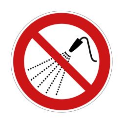 Pictogramme INTERDICTION D'ASPERGER AVEC DE L'EAU - P016 - ISO 7010