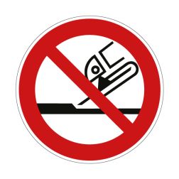Pictogramme INTERDICTION D'UTILISER POUR LA RECTIFICATION PLANE - P032 - ISO 7010