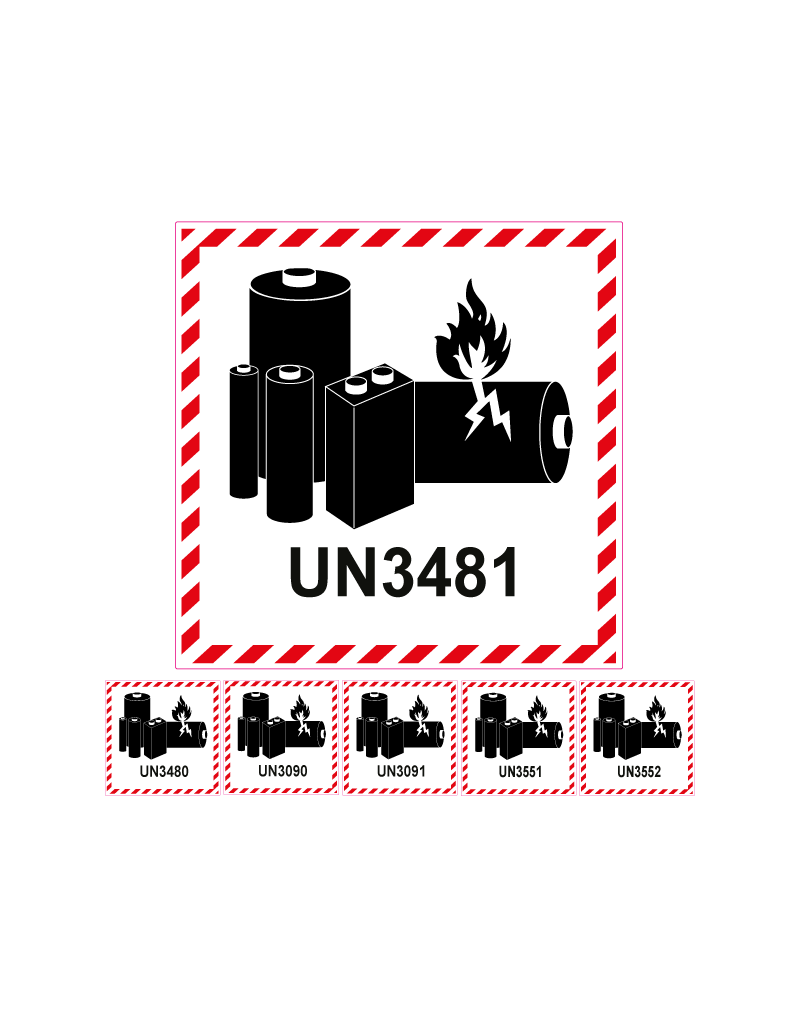 Etiquette lithium UN3480 UN3481 UN3090 UN3091 UN3551 UN3552 Etiquette lithium UN3480 UN3481 UN3090 UN3091 UN3551 UN3552