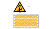 Pictogramme DANGER OBSTACLE EN HAUTEUR - W020 - Norme ISO 7010