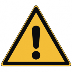 Pictogramme DANGER GÉNÉRAL - W001 - ISO 7010