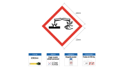 Étiquette CLP Matière Corrosive