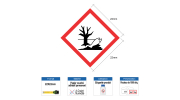 Étiquette CLP Danger pour le milieu aquatique