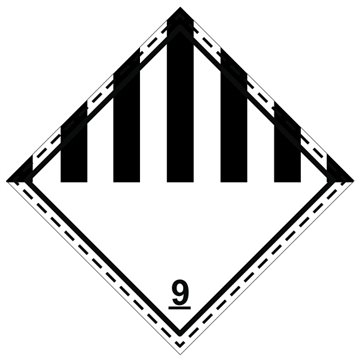 Étiquette Classe 9 - couverture