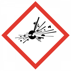 Étiquette CLP Matière explosive