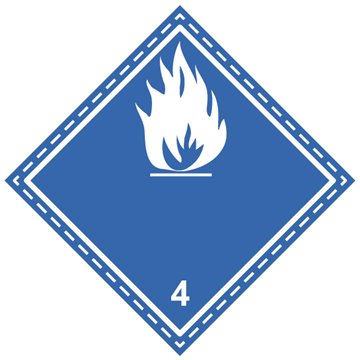 Étiquette Classe 4.3 couverture