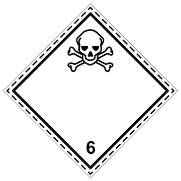 Étiquette Classe 6.1 couverture