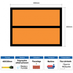 Panneau orange