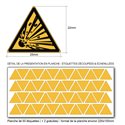 Pictogramme ISO 7010 W002 - Matières explosives