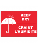 Étiquette Craint l'humidité