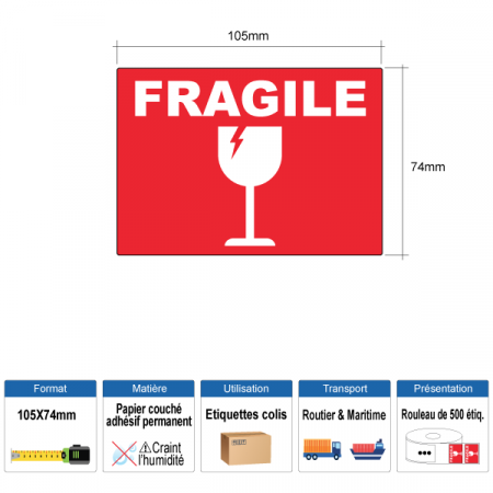 Étiquette Fragile