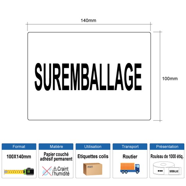 Étiquette Suremballage-CB-RLX1000EX.