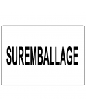 Étiquette Suremballage Overpack